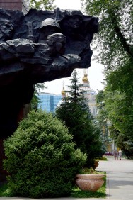 War memorial in Almaty near Zenkov Cathedral